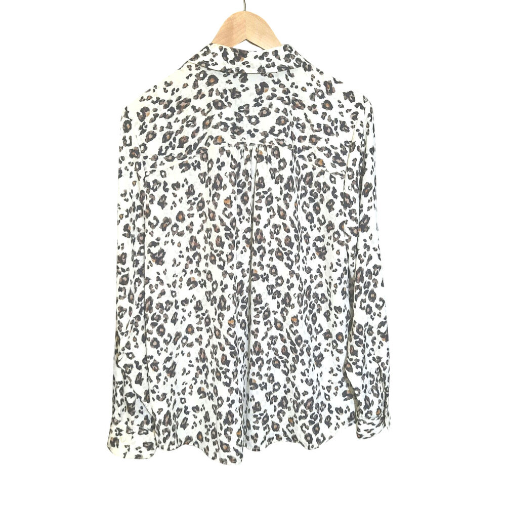 Maurices Winona Leopard Print Button Down Womens … - image 3